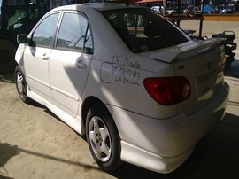 2004 TOYOTA COROLLA. WHITE, S MODEL, 1.8L, AT.  Z26282